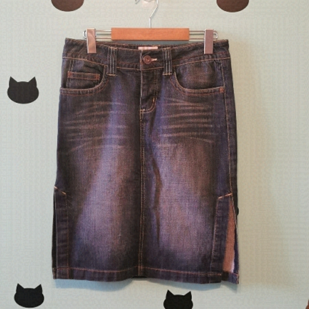 VINTAGE Jacob Denim Pencil Skirt 5/6